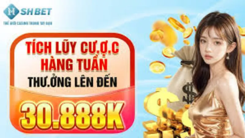 Giới thiệu khuyến mãi tích lũy cược mỗi tuần tặng 38,888k