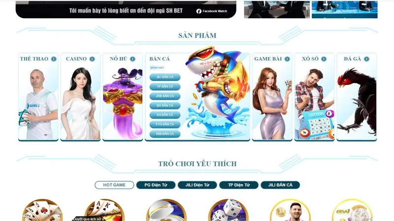 Nhiều loại vũ khí có sát thương cao trong bắn cá SHBET